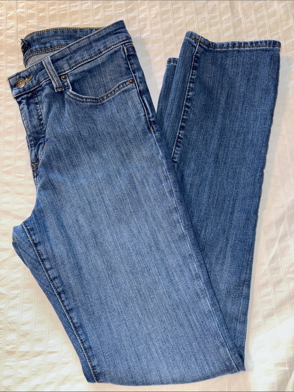 Ralph Lauren Blue Straight-Leg Denim Jeans - Picture 4 of 10